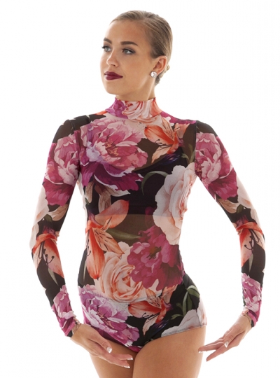 Floral Mesh Leotard